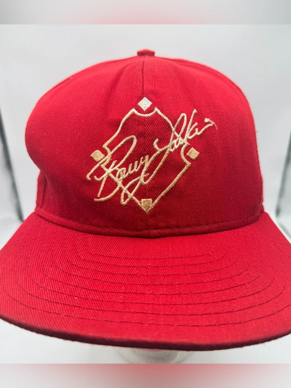 Vintage 90s AJD Cincinnati Reds Barry Larkin #11 Hat USA Made SnapBack MLB